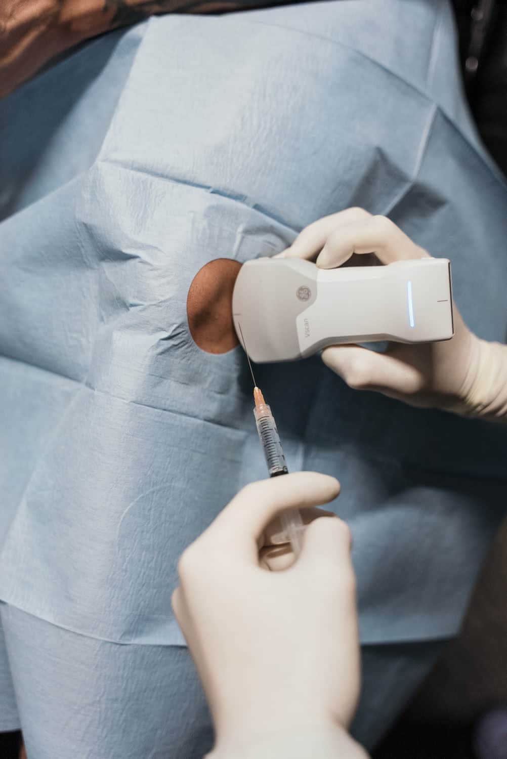 Ultrasound-guided regenerative medicine injection procedure