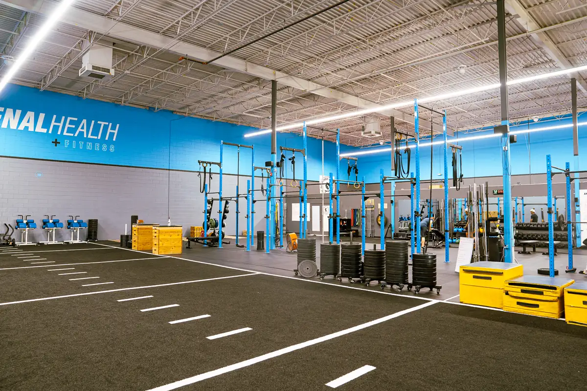 Arsenal Health facility - wide view of premium training space
